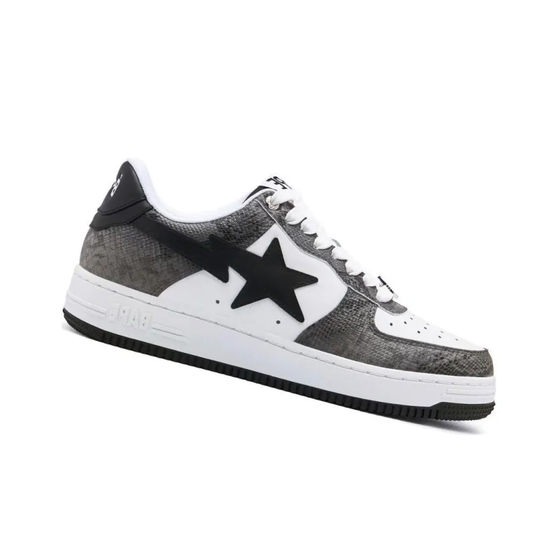 A BATHING APE Sta Black Snakeskin-1