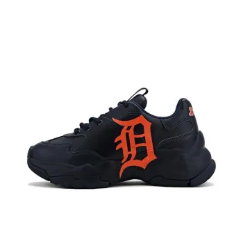 MLB Big Ball Chunky Height Increasing Low Top Chunky Sneakers Unisex Dark Navy Blue