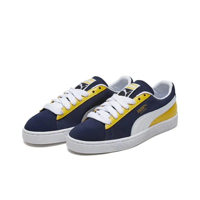 PUMA Suede Classic Block 'Blue Yellow' Women's-2