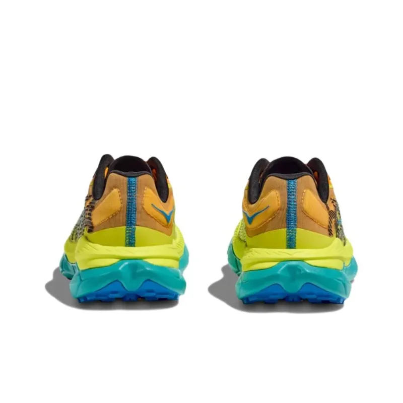 HOKA ONE ONE Tecton X Cushioning Slip Resistant Low Top Running Shoes Men's Yellow-4