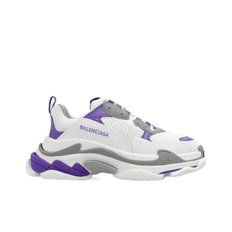 Balenciaga Triple S 'White Purple' Women's-1