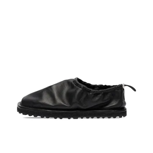 DRIES VAN NOTEN Drawstring Leather Slippers