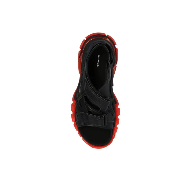 Balenciaga Beach Sandals Men's Black Orange-4