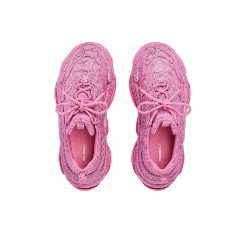 Balenciaga Triple S Low Top Casual Shoes Women's Pink-3