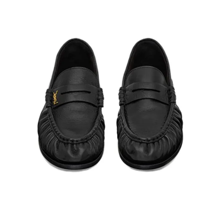 SAINT LAURENT Le Loafer Leather Loafers-3