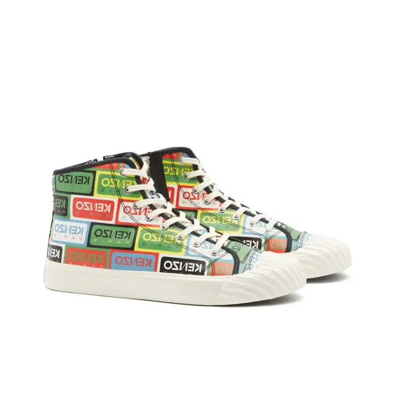 KENZO School High Top Trainers Multi-2