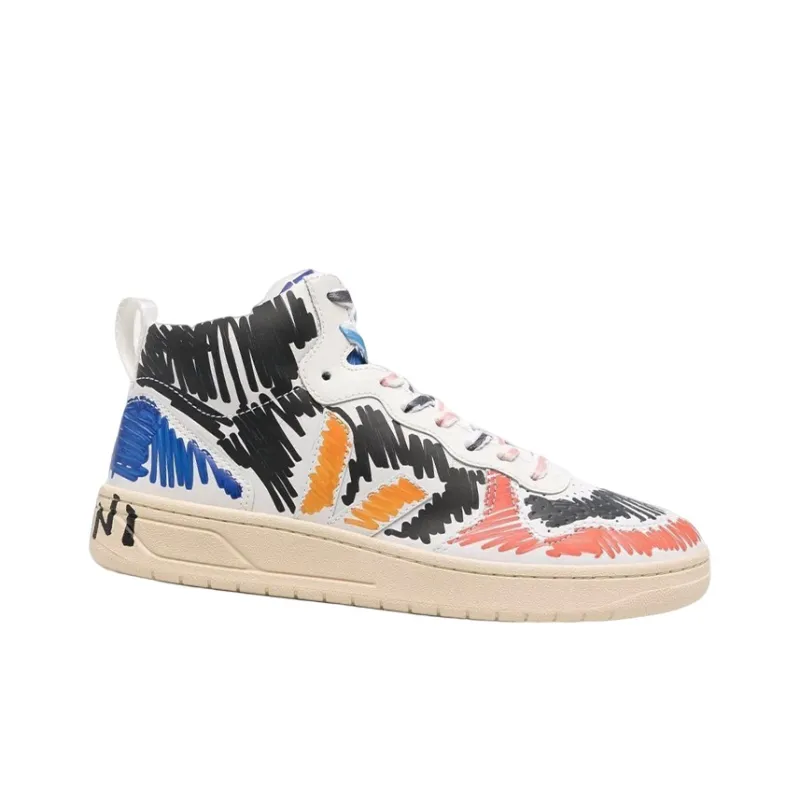 Veja V-15 Leather X MARNI Black Multi Women's-1
