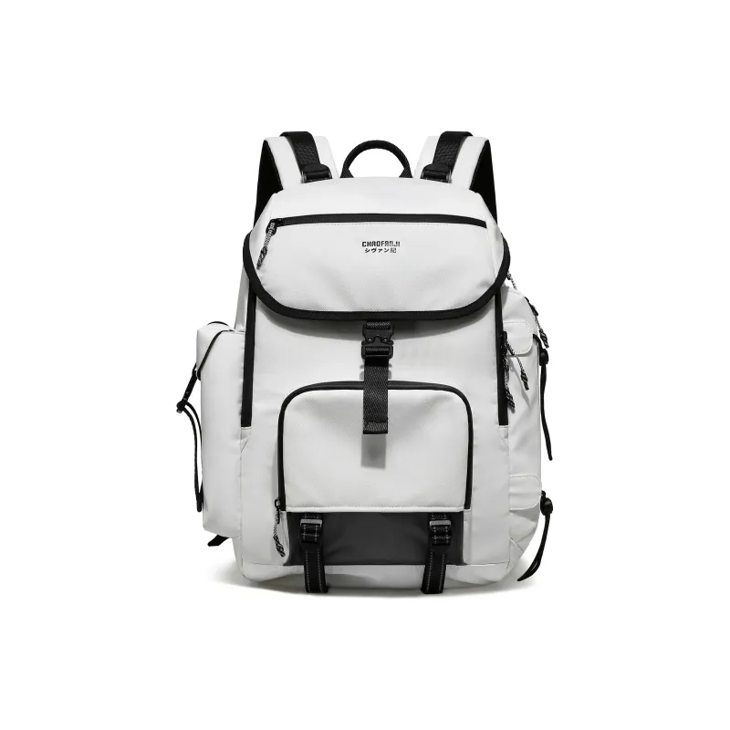 CHAOFANJI Membrana Dermalis Backpack Laptop Bag Large Size Unisex White/Black-0