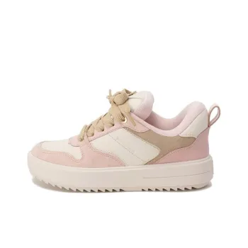MICHAEL KORS Rumi Low Top Skateboard Shoes Women's White Pink