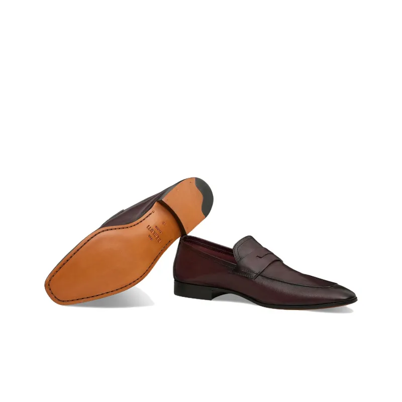 BERLUTI Lorenzo Scritto Loafers Men's Fuchsia-4