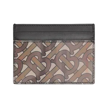 Burberry 3D Print Card Case 4 Slot Archive Beige
