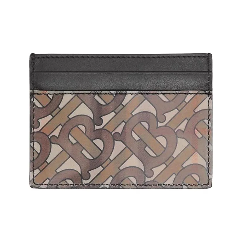 Burberry 3D Print Card Case 4 Slot Archive Beige-0