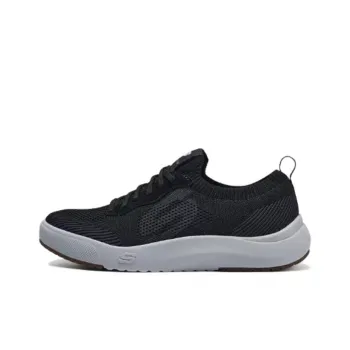 Skechers Slip Resistant Water Resistant Cushioned Wear Resistant Low Top Trendy Casual Shoes Men's Black