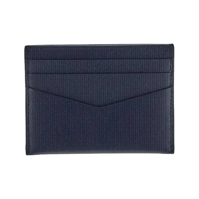 GIVENCHY 4G Calfskin Card Holder Men's Blue-1