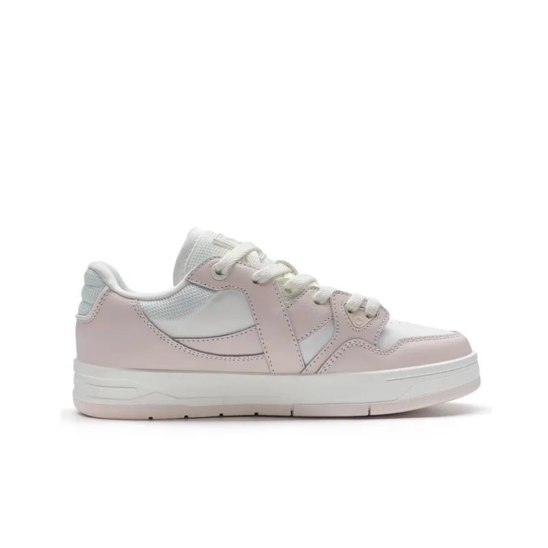 XTEP MAXX1.0 Skateboard Shoes Women's Low Top Pure Pink/Sail White-1