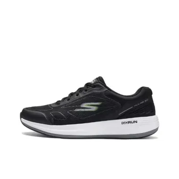 Skechers Cushioned Wear Resistant Lightweight Low Top Casual Shoes Men's Black/White