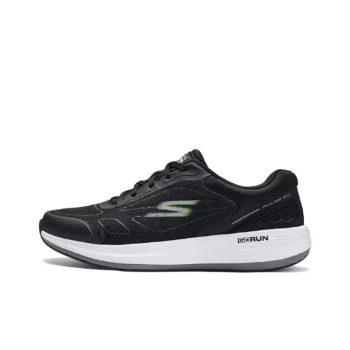 Skechers Cushioned Wear Resistant Lightweight Low Top Casual Shoes Men's Black/White