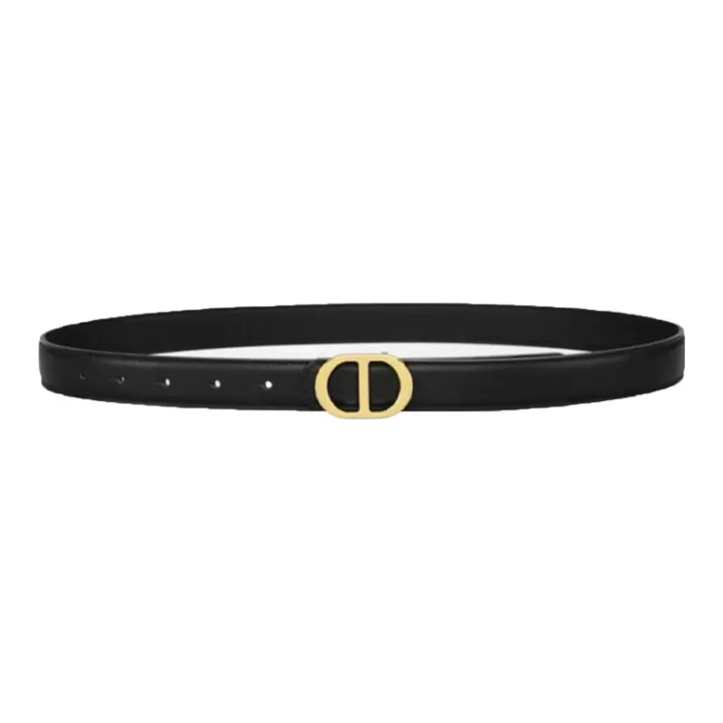AUGTARLION Minimalist Style Comfortable Casual Jeans Leather Belts Women's Black/Brown Width 2.3cm-2