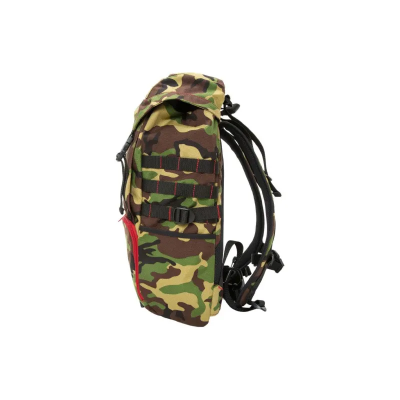Manhattan Portage Nylon Backpack Unisex Camouflage Red-2