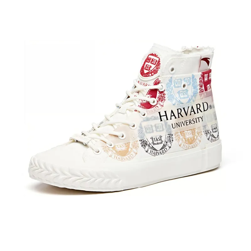 ANTA X Harvard Life Series Sneakers Canvas High 'White Multi Color' Women's-1