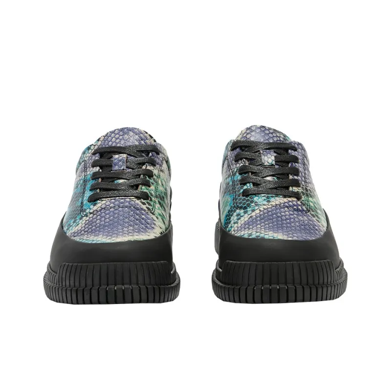 DAVID NAMAN Low Top Casual Shoes Men's Purple Blue-5