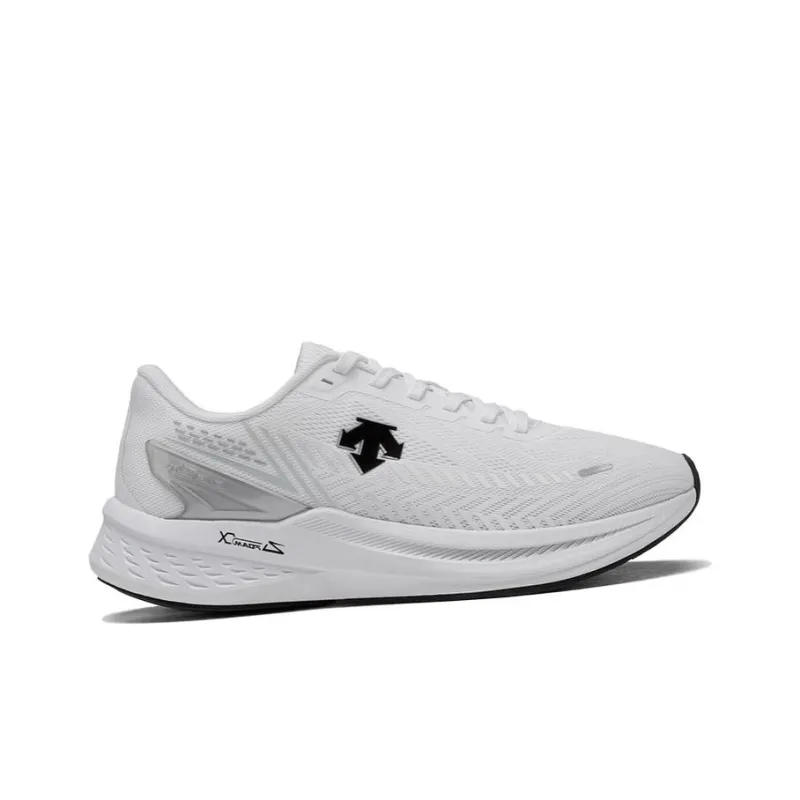 DESCENTE Enerzite Durable Breathable Low-Top Running Shoes Unisex White Black-1