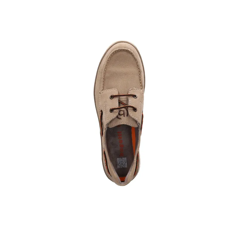 Bugatti Boat Shoes Men's Beige Yellow-3