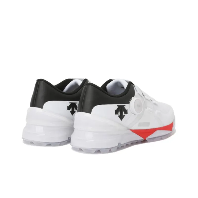 DESCENTE GOLF Series Pro Series Shock Absorbers Low Top Golf Shoes Men's Red-3