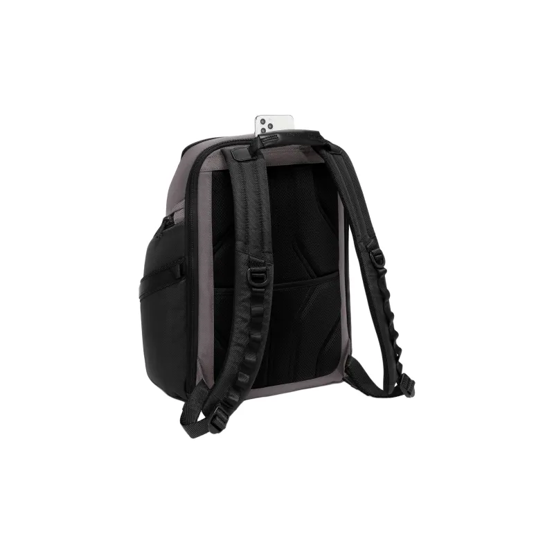 TUMI Alpha Bravo Nylon Backpack Men's Charcoal Black-3