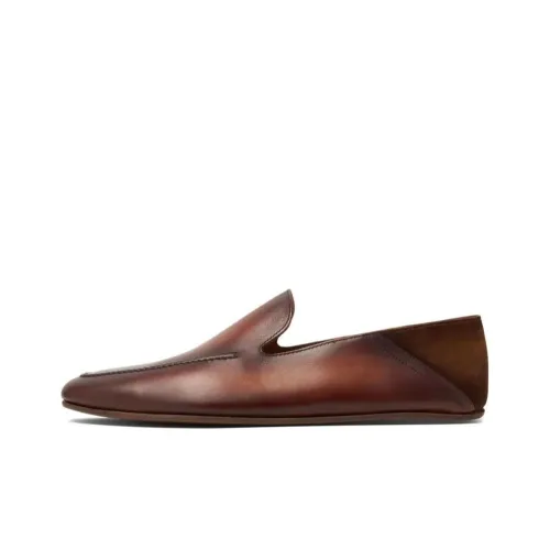 Magnanni Heston Almond-toe Leather Slippers