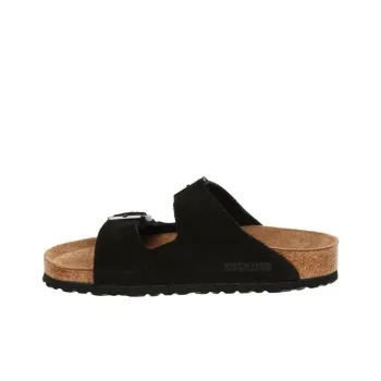 Birkenstock Arizona Soft Footbed Suede Leather Narrow Fit 'Black'