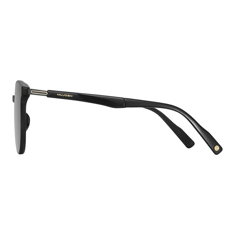 MUJOSH Round Avant Garde Foldable Lightweight And Portable Sunglasses Unisex-2