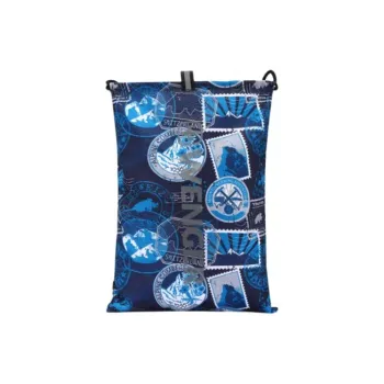 Wenger Nylon Fabric Portable Crossbody Bag Shoulder Bag Large Size Unisex Blue Print