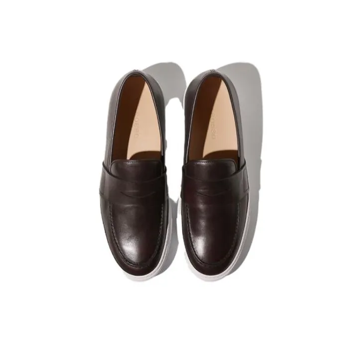SCAROSSO Alberto Round Toe Penny Sneakers-4