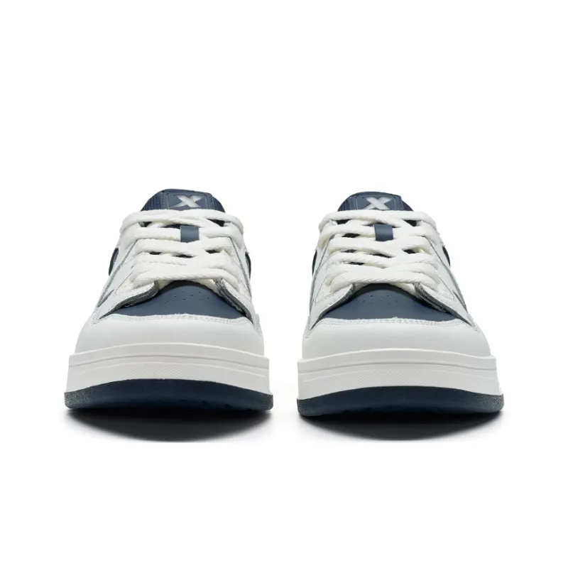 XTEP MAXX1.0 Skateboard Shoes Men Low Top Sail White/Indigo-5
