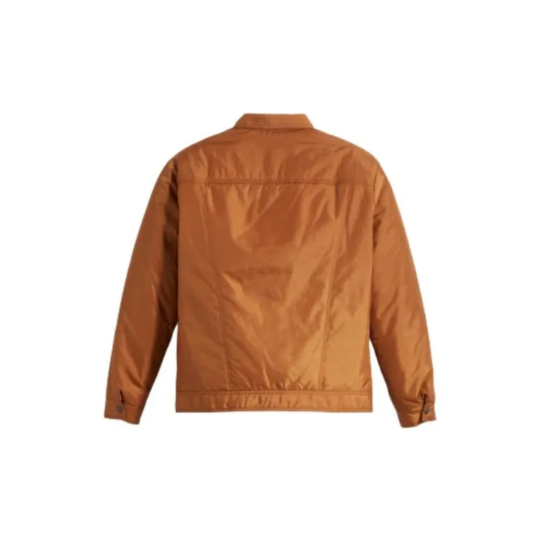 Levi’s Lightweight Puffer Trucker Jacket Jackets Coats Men's Brown-1
