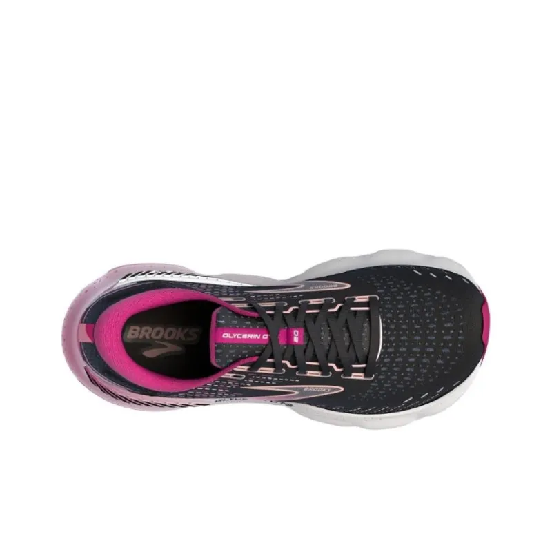 Brooks Glycerin GTS Cushioning Wear-Resistant Low-Top Running Shoes Women's Black Purple-2