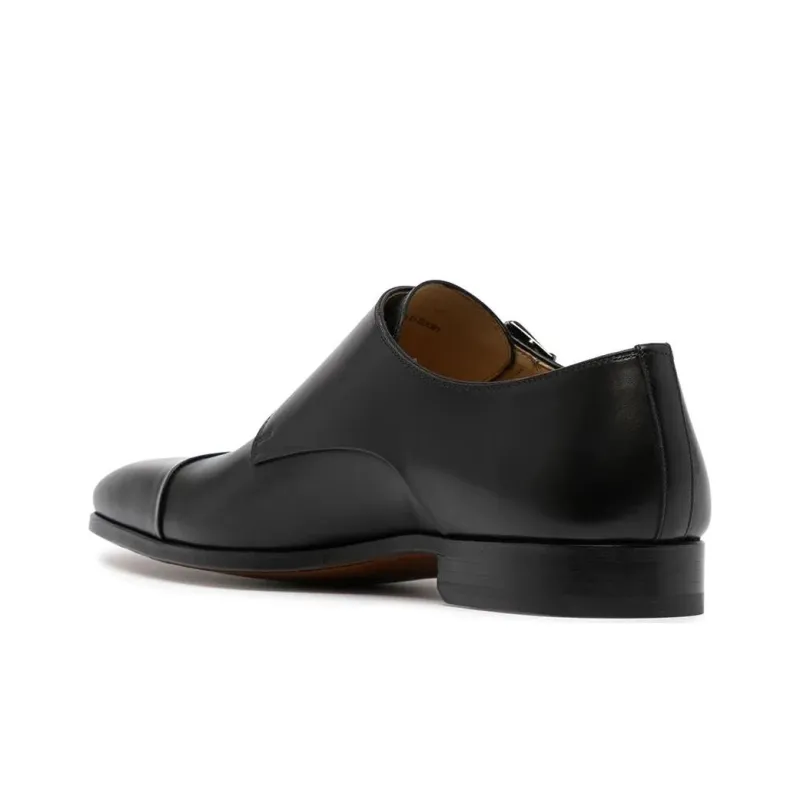 Magnanni Double-buckle Monk Shoes-3