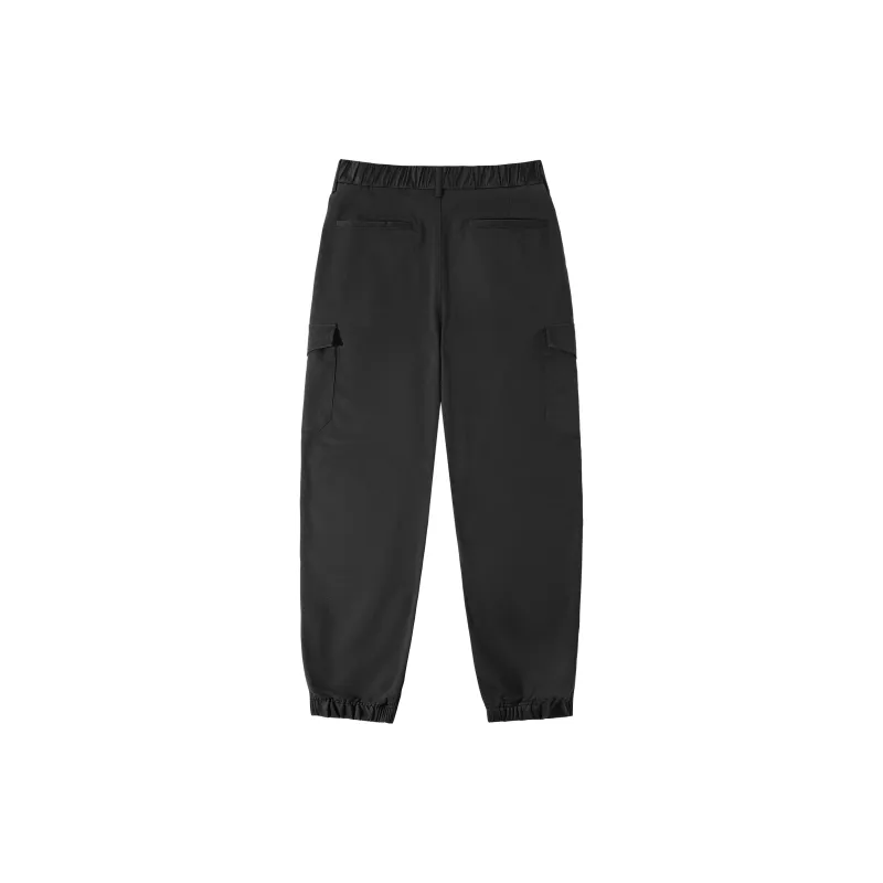 CAMEL Loose Fit Elastic Cuff 100% Cotton Yamamoto Basic Versatile Casual Outdoor Cargo Pants Men's-1