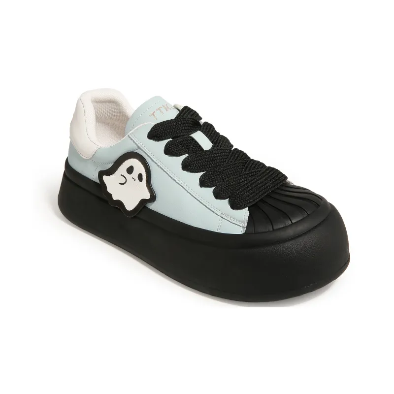 TTKJ Fashion Ugly Cute Big Head Shoes Cushioning, Abrasion Resistant, Height Increasing Low Top Casual Shoes Women's-4