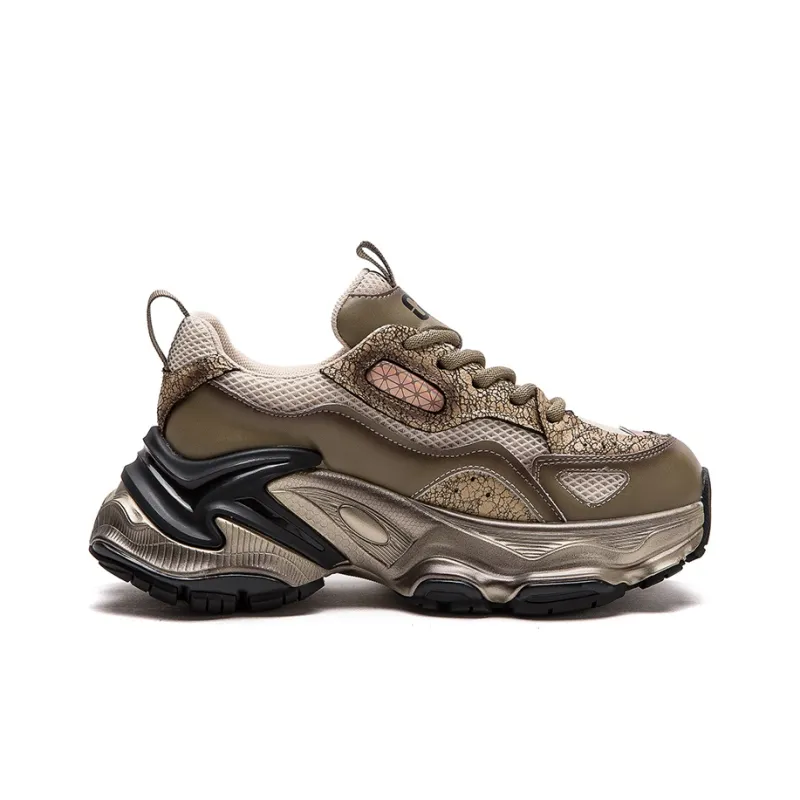 CHOVO Slip-Resistant Breathable Lightweight Chunky Sneakers 6cm Women's-10