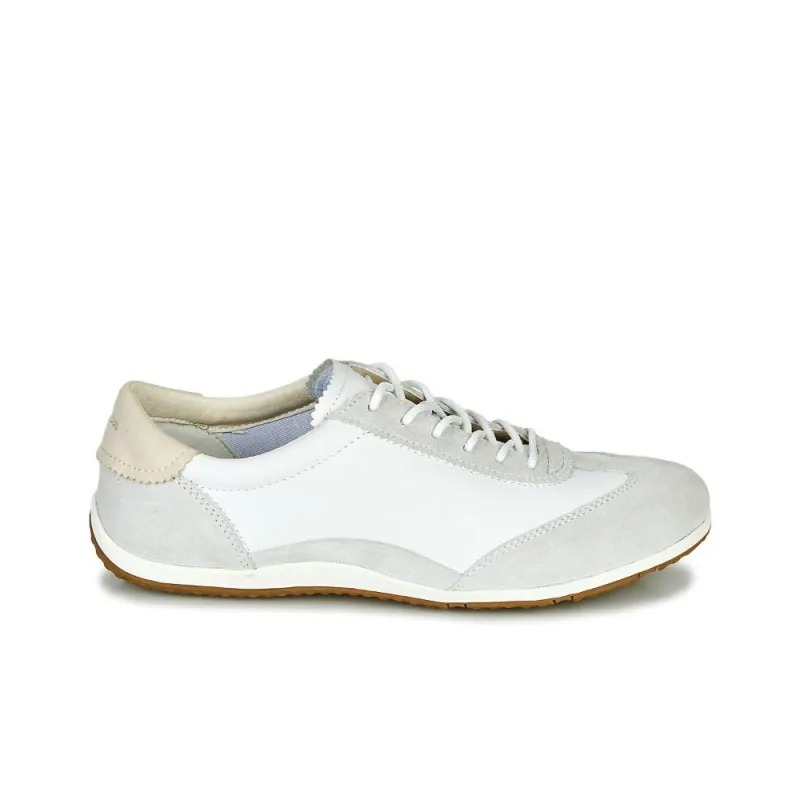 GEOX Low-Top Casual Shoes Women's Gray White-1