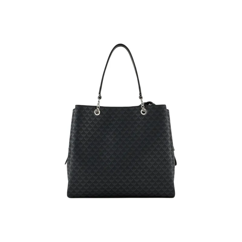 EMPORIO ARMANI Polyester Tote Bag, Shopping Bag, Combo Bag, Shoulder Bag, Crossbody Bag, Handbag Women's Black-2