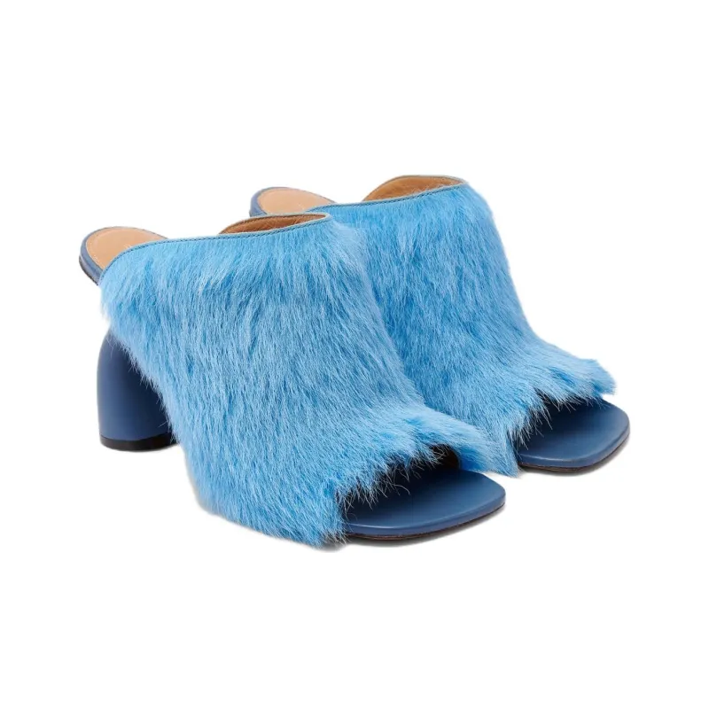 DRIES VAN NOTEN Slide Slippers Women's Blue-2