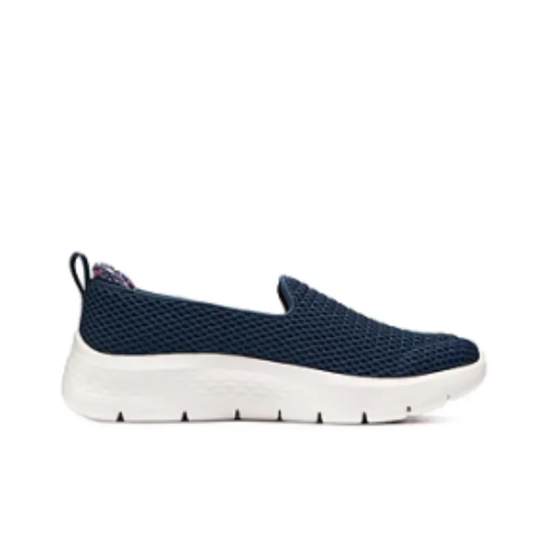Skechers Cushioning, Wear Resistant Low Top Casual Shoes Women's Marine Blue Pink-1