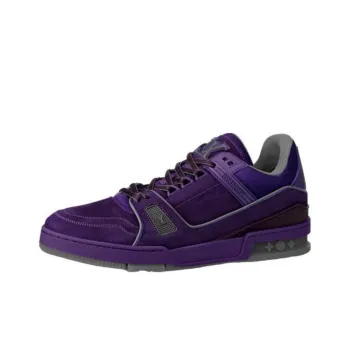 LOUIS VUITTON Trainer Low Top Skateboard Shoes Men's Purple