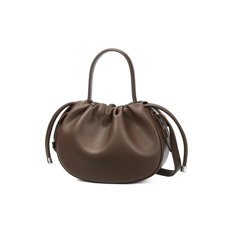 RED DRAGONFLY Cow Leather Pandora Bag, Shoulder Bag, Crossbody Bag, Handbag Regular Women's Milk Tea/Mocha-9
