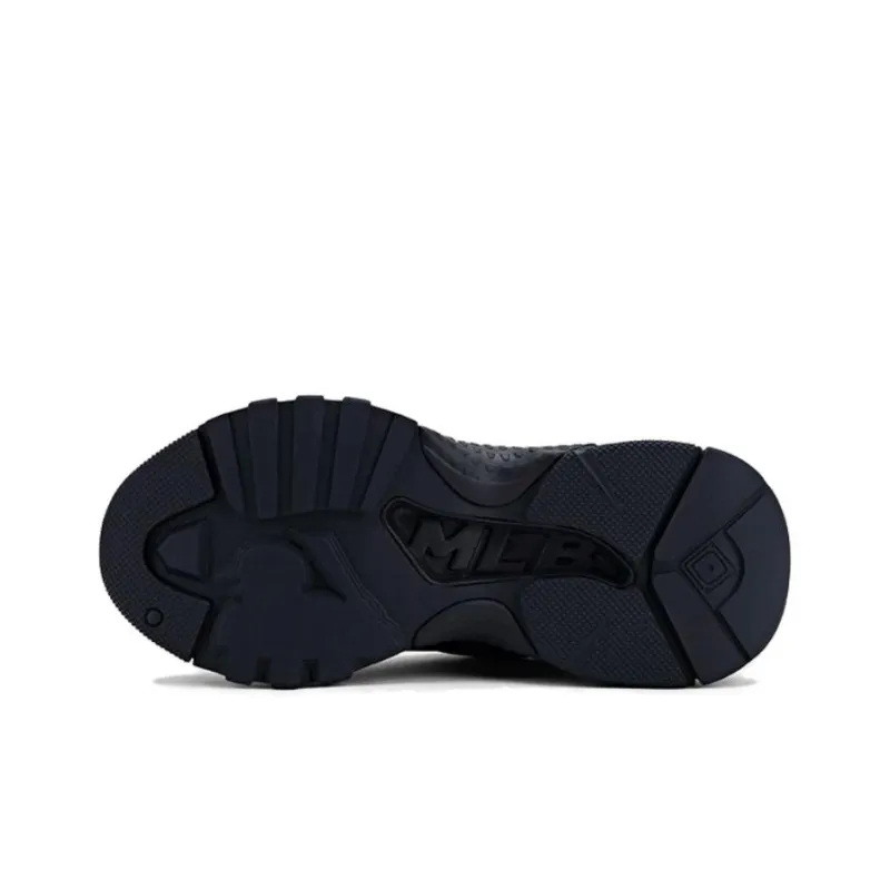 MLB Big Ball Chunky Height Increasing Low Top Chunky Sneakers Unisex Dark Navy Blue-3