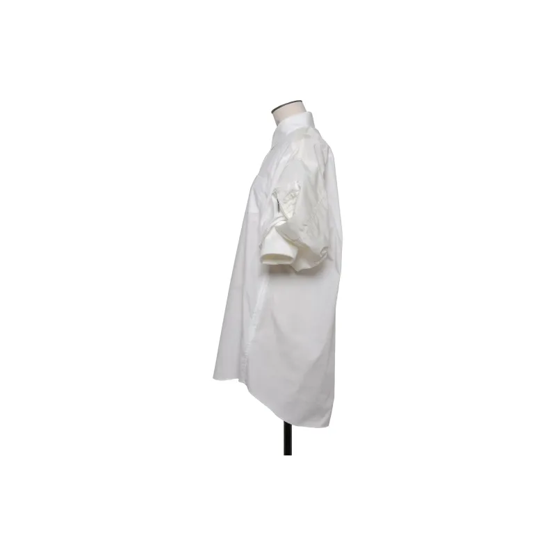 Sacai Short Puff Sleeved Mini Shirt Dress-2