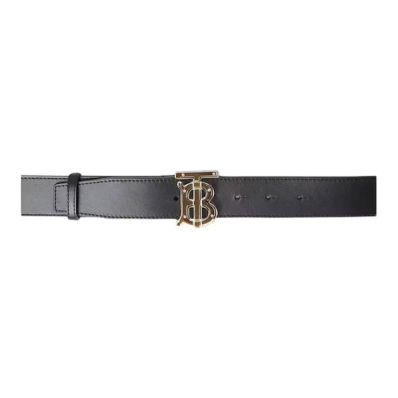Burberry Plexi Monogram Motif Belt Leather-0
